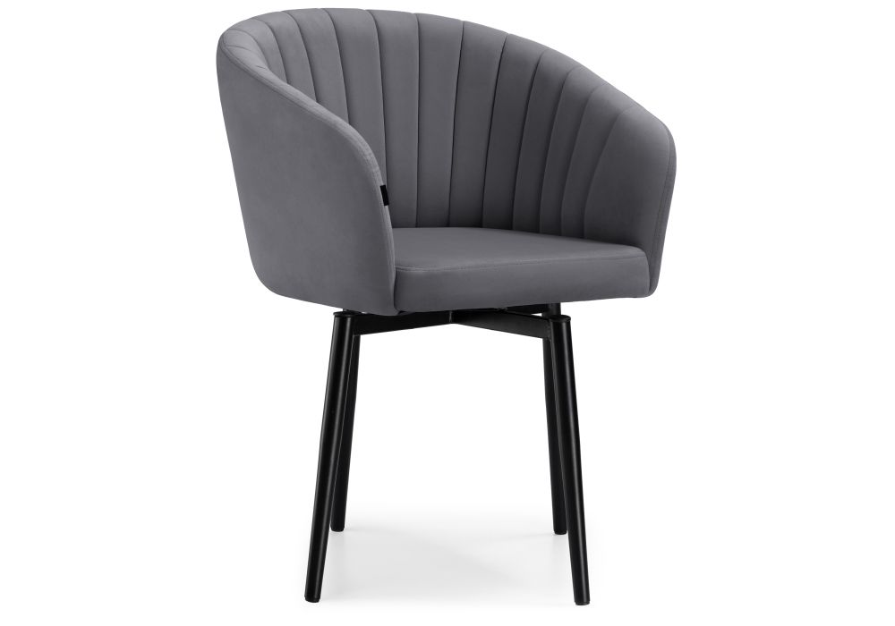 Стул на металлокаркасе Моншау крутящийся velutto 32 / черный