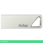 USB Flash-накопитель Netac Pen Drive 16 GB USB 2.0 серебристый (NT03U326N-016G-20PN)