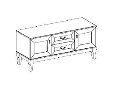 Тумба Стефани, дуб белый