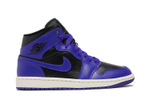 Кроссовки Jordan Air Jordan 1 Mid "Purple Black" (Женская размерная сетка)