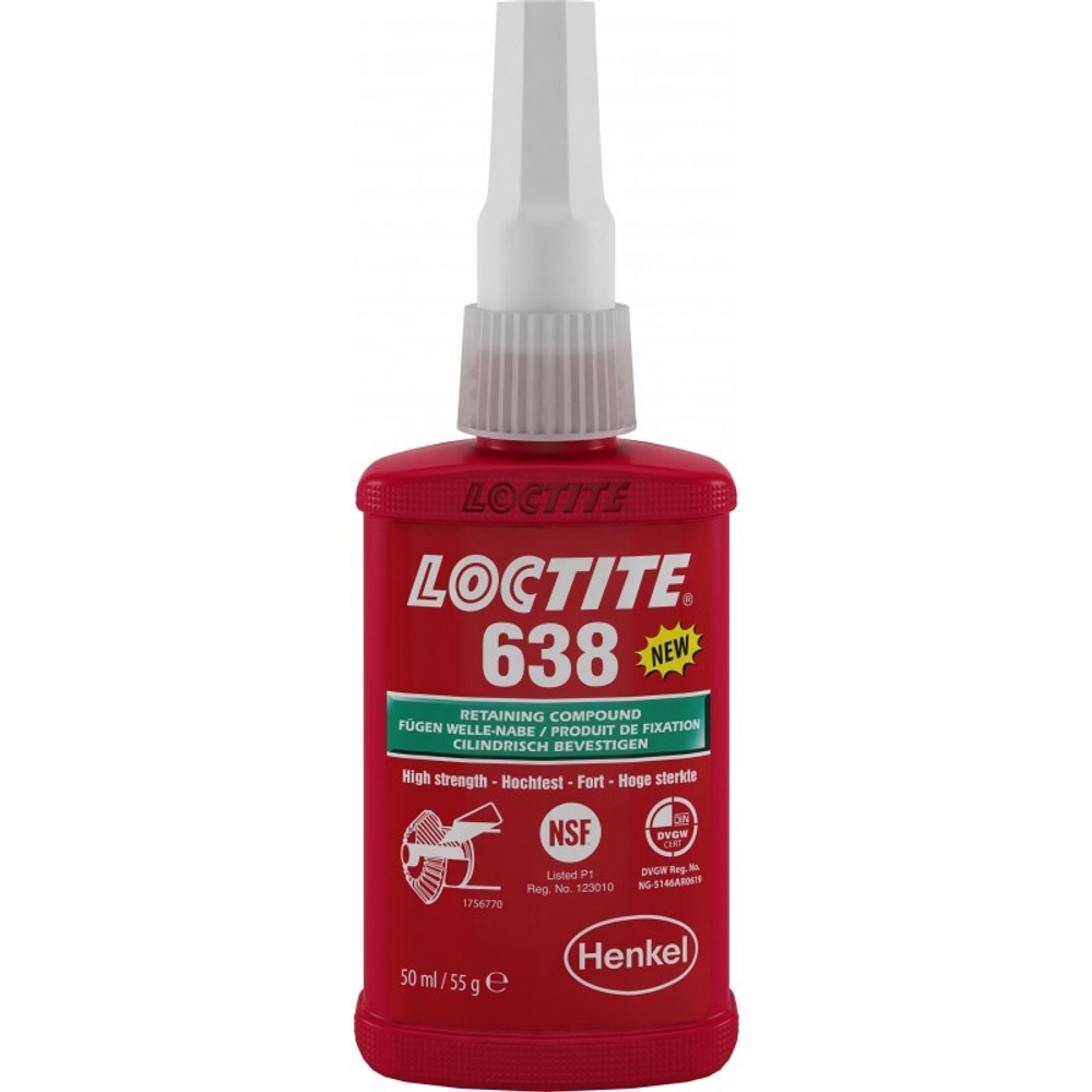 Loctite 638, фиксатор цилиндрических соединений высокопрочный