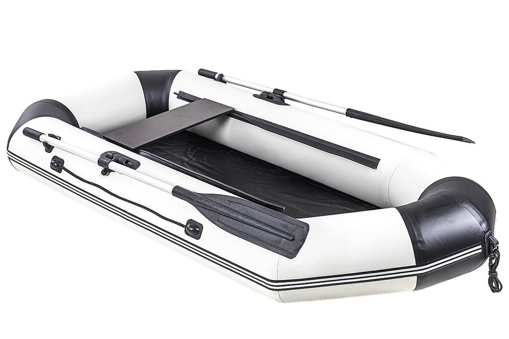 Броня-220 белый-черный (лодка ПВХ с усилением)