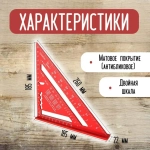 Угольник свенсона, треугольник металлический, строительный, столярный, Retail Result