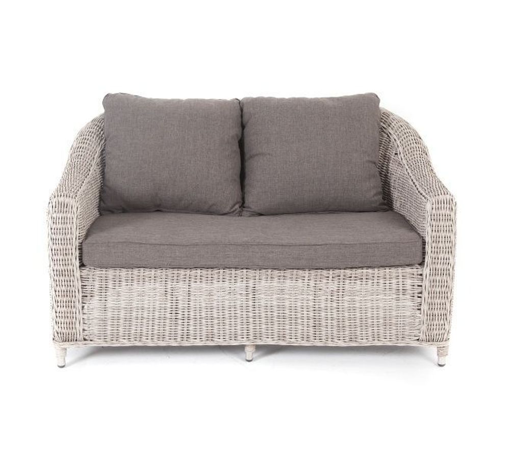 "Кон Панна" диван из искусственного ротанга двухместный, цвет бежевый