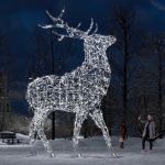 светящийся олень (Холодный свет)  высота 5 м