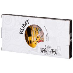 БЛЮДО ПРЯМОУГОЛЬНОЕ LEFARD "ПОЦЕЛУЙ" (Г. КЛИМТ) 30 СМ, ЗОЛОТОЕ (КОР=24ШТ.)