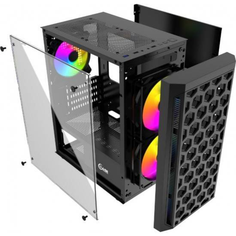 Компьютерный корпус Powercase MISTRAL Micro T3B Black