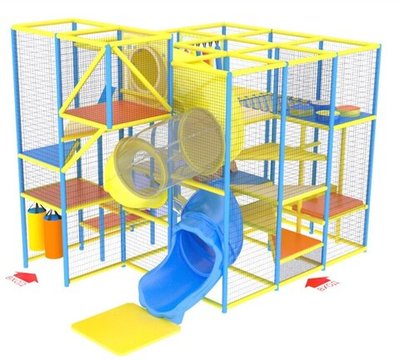 Детский игровой лабиринт «Семь морей» 19 м² (5,6*3,7*4.1 м)