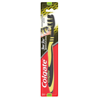 З/щетка Colgate ЗИГЗАГс древ.углём 1шт.сред.жёстк.