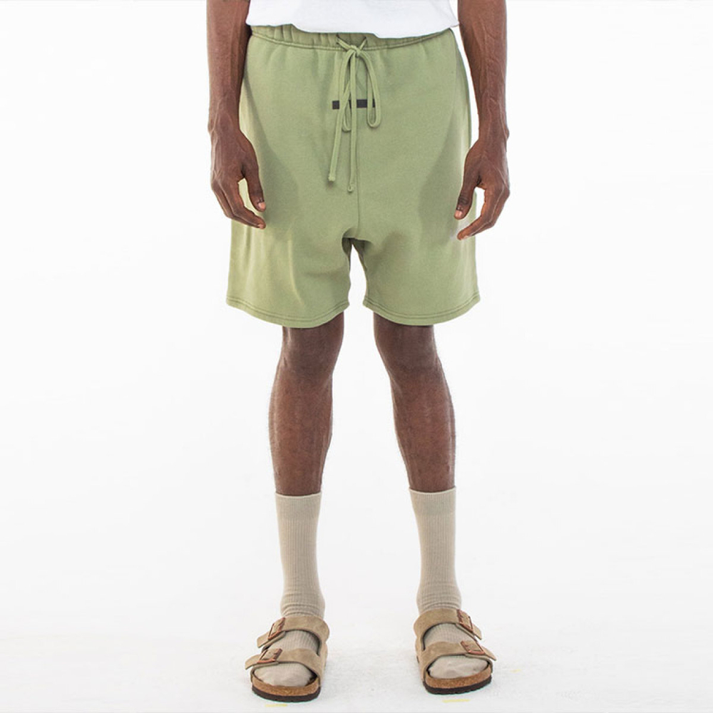 Шорты Fear of God Essentials x Union LA FW21 Vintage Short Green Logo, FOG-FW21-087