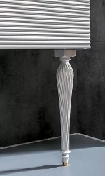 Тумба с раковиной Armadi Art Vallessi Avantgarde Linea 80 со столешницей белая с золотом