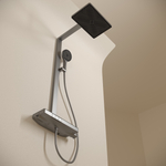 Душевая система Sancos Vos с термостатом вороненая сталь, арт.SC6100GG