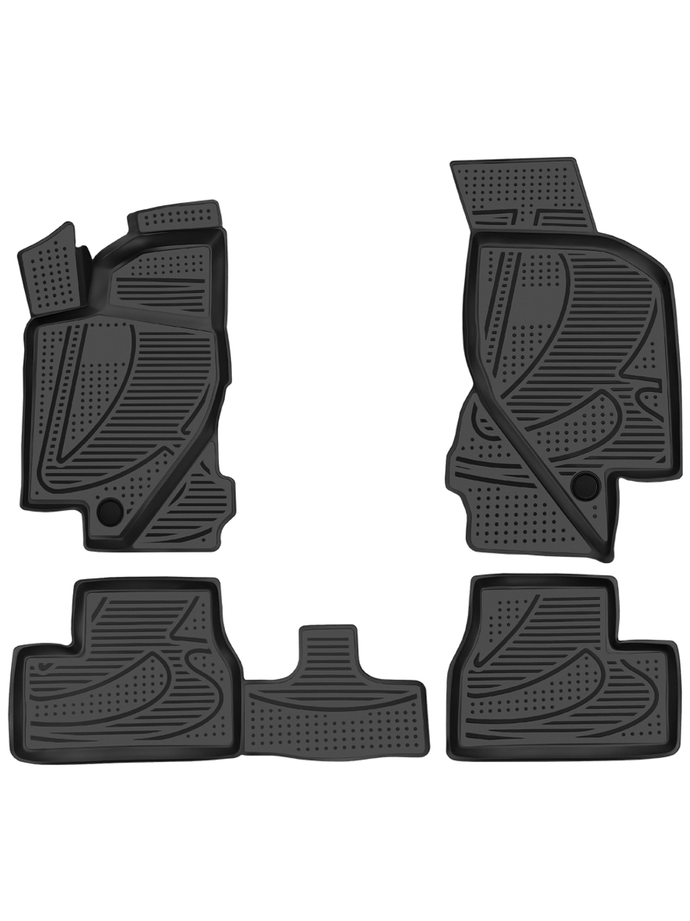 Коврики в салон для LADA Granta, 2011-, 4 шт. (черный кант, полиуретан) KANT.F520250E1.BLK