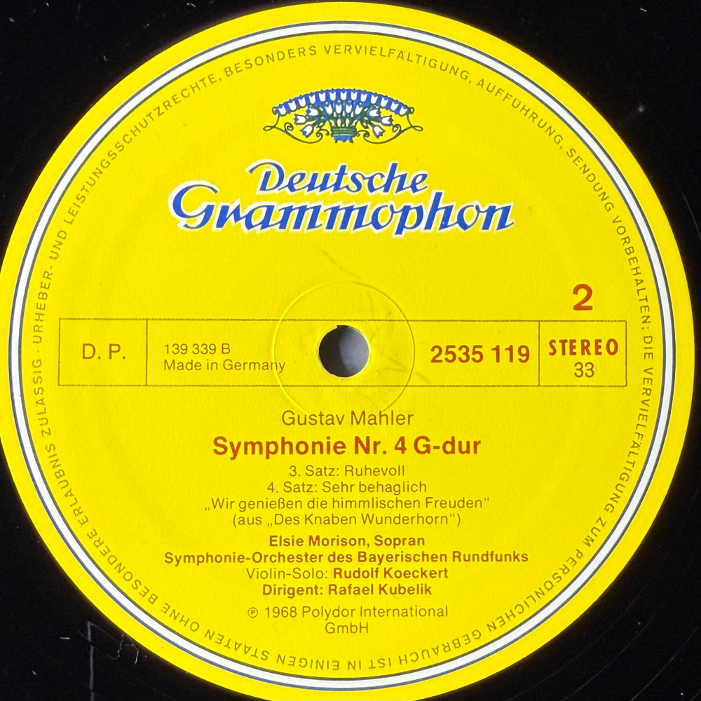Малер - Симфония No.4 соль мажор (Германия)