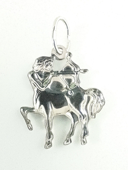 Подвеска ювелирная "Стрелец", родированное серебро 925 пробы/Ф