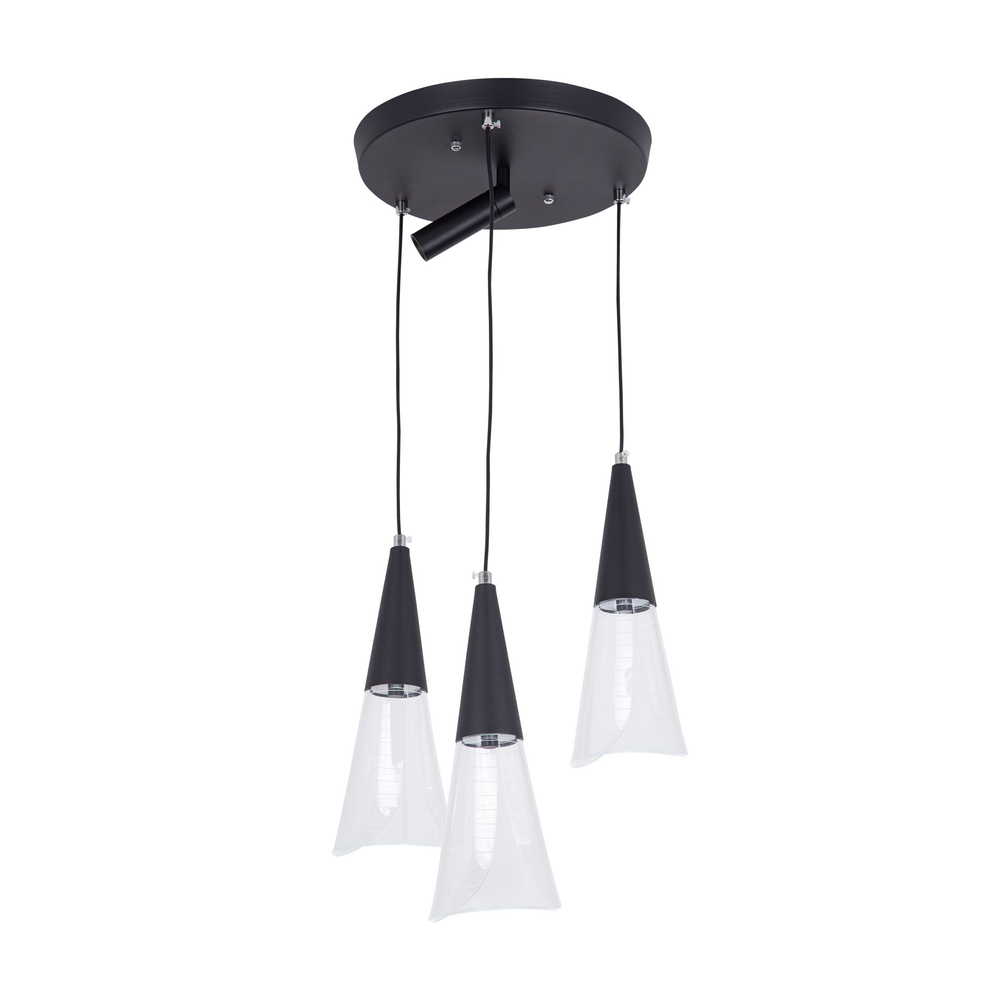 Подвесной светодиодный cветильник LED4U L7106-4 BK