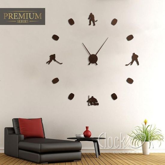 Настенные 3D часы Хоккей