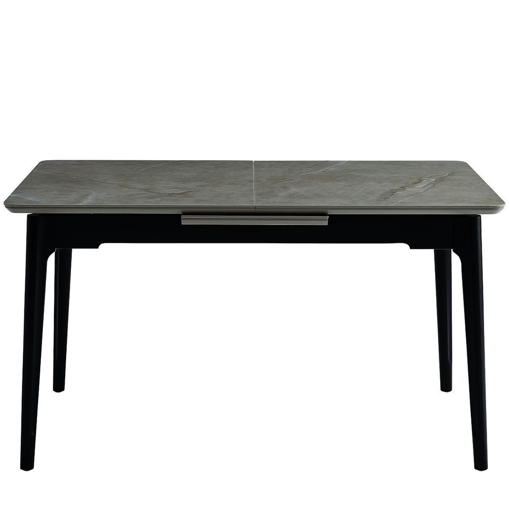 Стол керамический LA ALTA BARCELONA Cardo grey 140-180/80*76, каркас черный