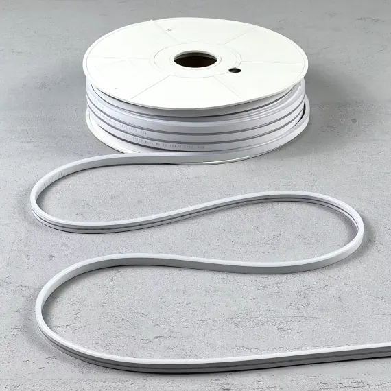 Односторонний гибкий Неон 8х16 мм., 1 метр, Тепло-Белый 24В, IP65, LTC (FR-23501)