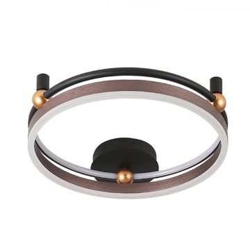 Потолочный светодиодный светильник 48W 3000-6300K Fernando PL48W LED Coffee/Black чёрный/кофейный Crystal Lux