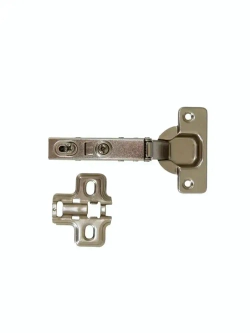 Петли мебельные с доводчиком быстросъемные четырехшарнирные Clip-on 105 градусов накладные комплект 2 шт