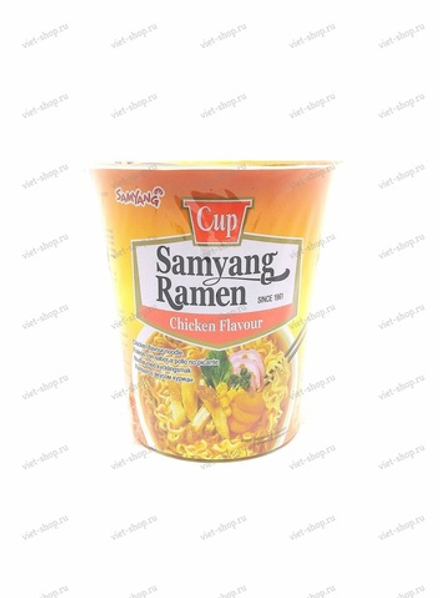 Пшеничная лапша со вкусом курицы, Samyang (Ramen), 65 г.