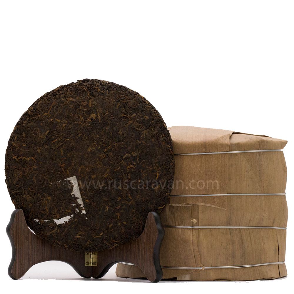 0974к Чай прессованный черный "Фухай, Юньпу" 2013г, ци цзы бин 357гр