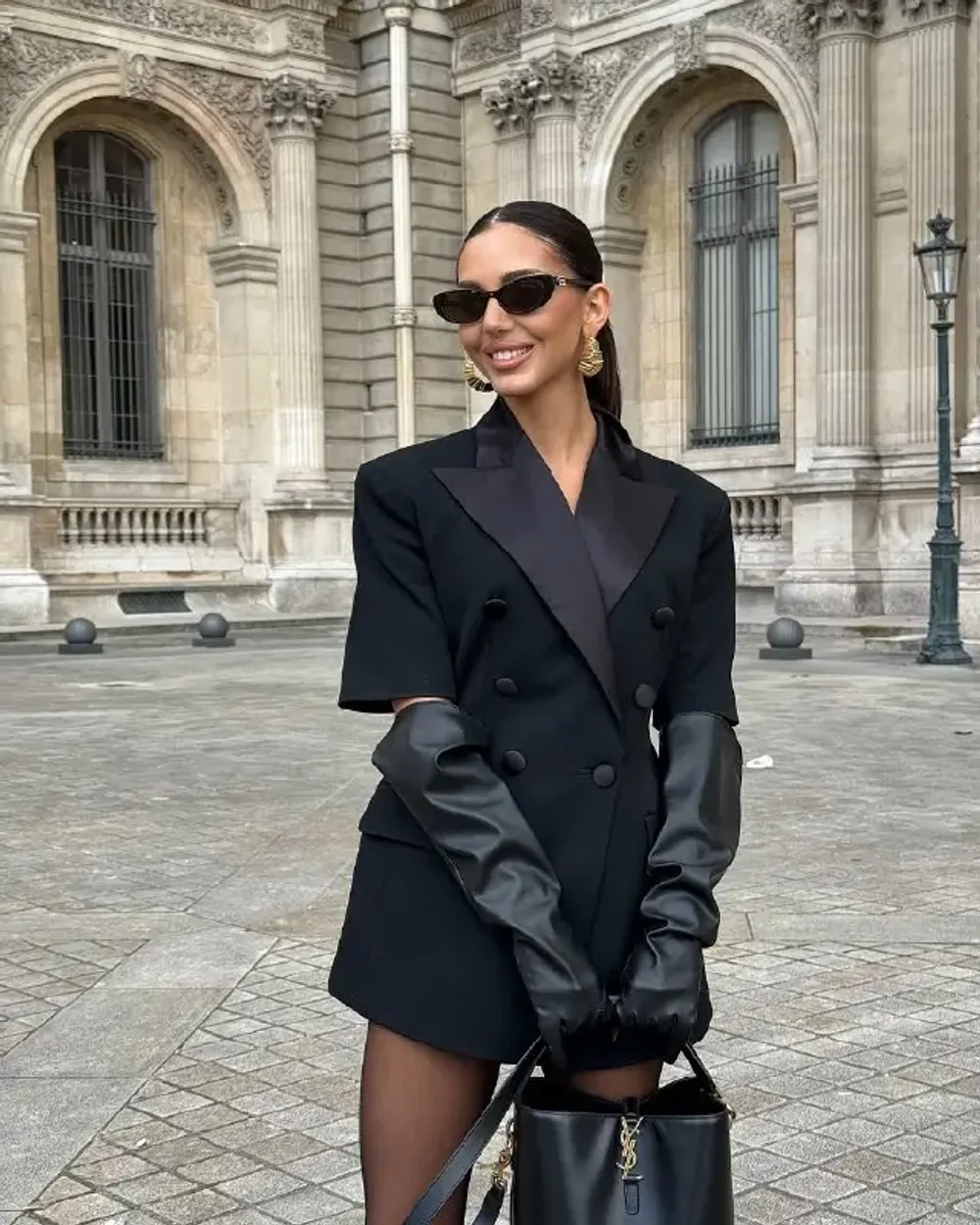 Жакет двубортный "Date Night", Черный