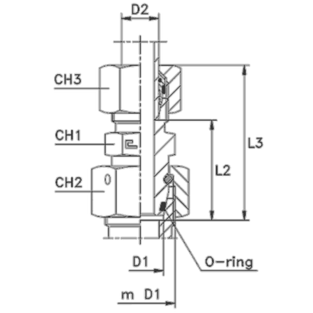 Соединение PNF DS16 М36х2 B4 (в сборе)
