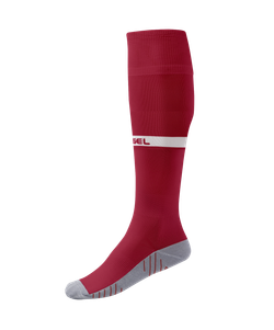 Гетры футбольные CAMP ADVANCED SOCKS, гранатовый/белый