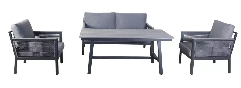 "Сан Ремо" комплект садовый для лаунж-зоны серый