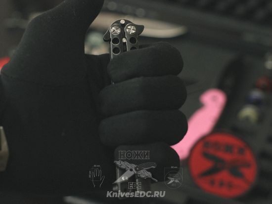 Складной нож бабочка STEELCLAW Секиро-02 c клинком из стали D2, рукоять Stainless Steel