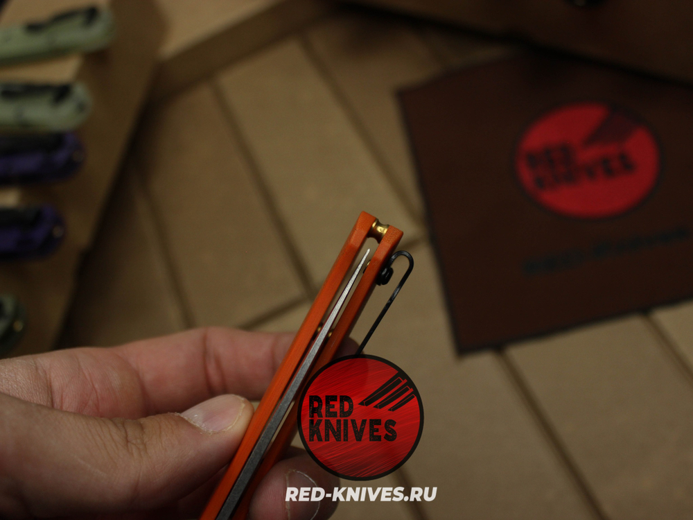 Нож Benchmade 535 Bugout G10 A+++ - оранж рук., сатин клинок RK/Н48