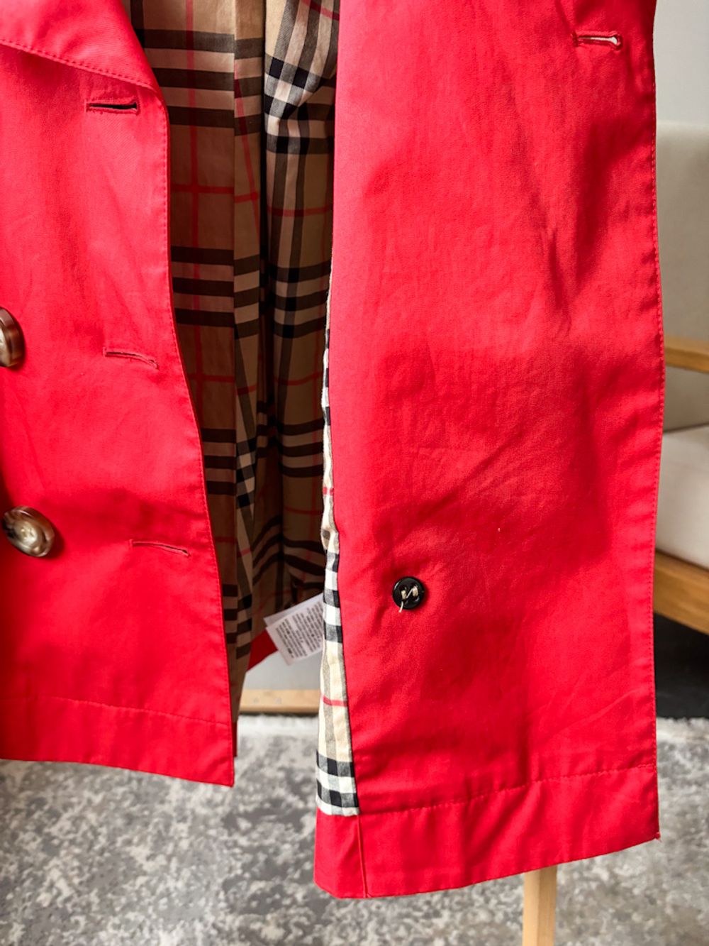 Хлопковый плащ Burberry, 128