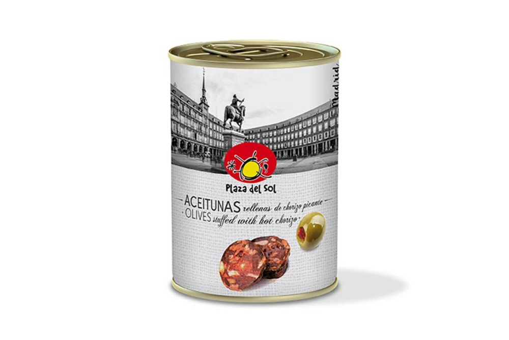 Plaza Del Sol Оливки с чоризо 280 гр