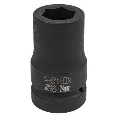 Головка ударная глубокая, 24мм (6гр) 1'' Partner PA-48510024