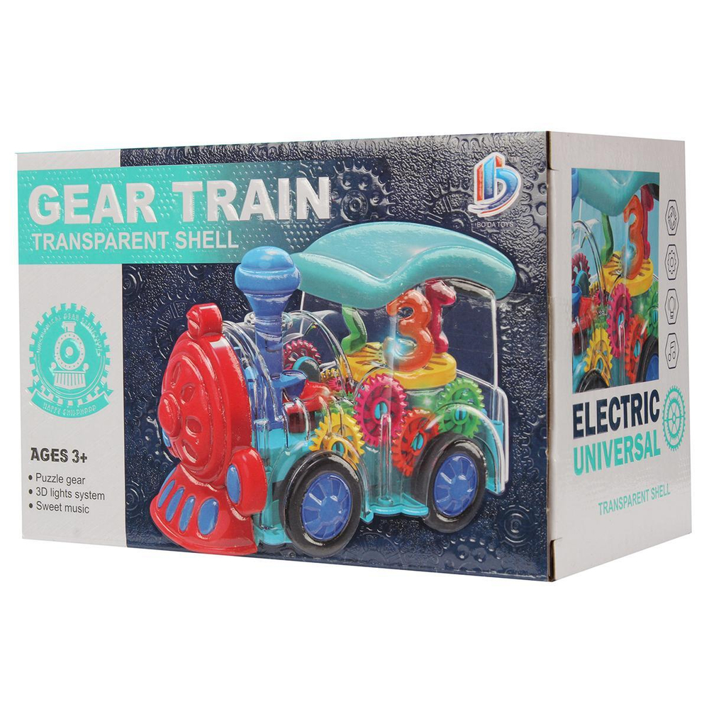 Паровоз на бат. 16см, коробка 8899-155