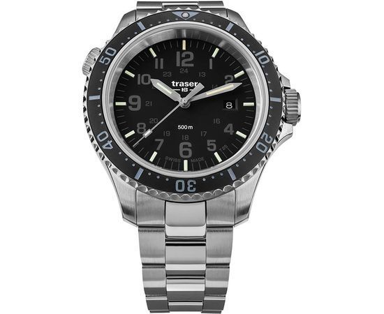 Швейцарские тактические часы Traser P67 Diver Black 109376