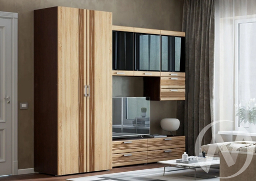 Гостиная Асти (венге/дуб сонома) Вариант №5