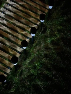 Светильник на солнечной батарее уличный / фонарики садовые 12шт