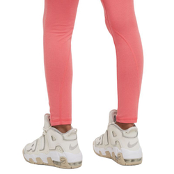 Брюки для девочки Nike Kids Sportswear Favorites High-Waist Leggings - sea coral/white - Orange