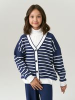 Кардиган для девочки в школу AT1010 сапфировый