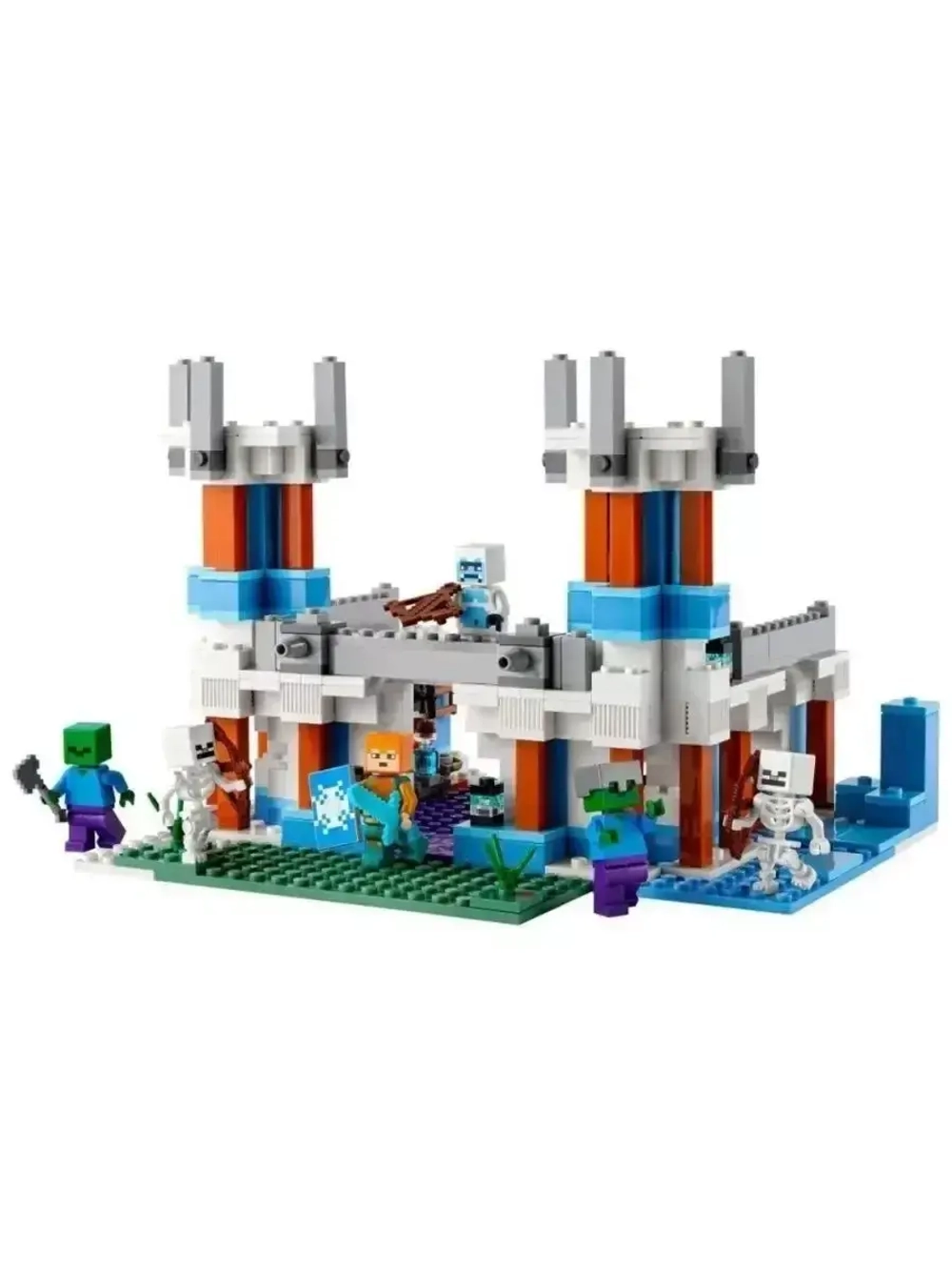 Конструктор Майнкрафт Ледяной замок 499 деталей