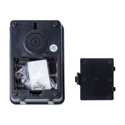 UDB-016W-R1T1-38S-150M-BL-SL Звонок беспроводной. Радиус действия 150м. Черный с серебристым. ТМ Uniel