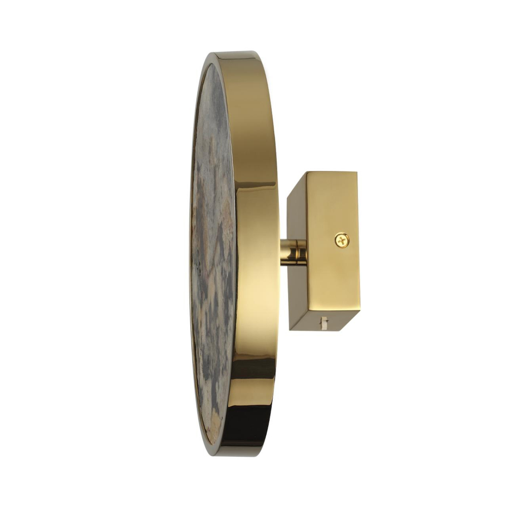 5079/15WL L-VISION ODL24 209 зол./серо-бежевый/металл/натур.камень/акрил Настенн.светильн. с переключ.цветов.темпер. LED 15W 3000К/4000K/6000K BERGI