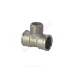 Тройник латунь никель Ду 15 (1/2") ВР/НР/ВР SantechSystems