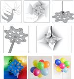 Стойка для шаров с фиксатором, 10,5 см, Прозрачный, 1 шт.