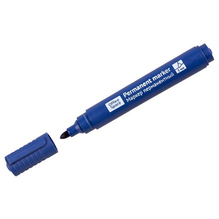 Маркер перманентный 3.0мм, Спейс, синий