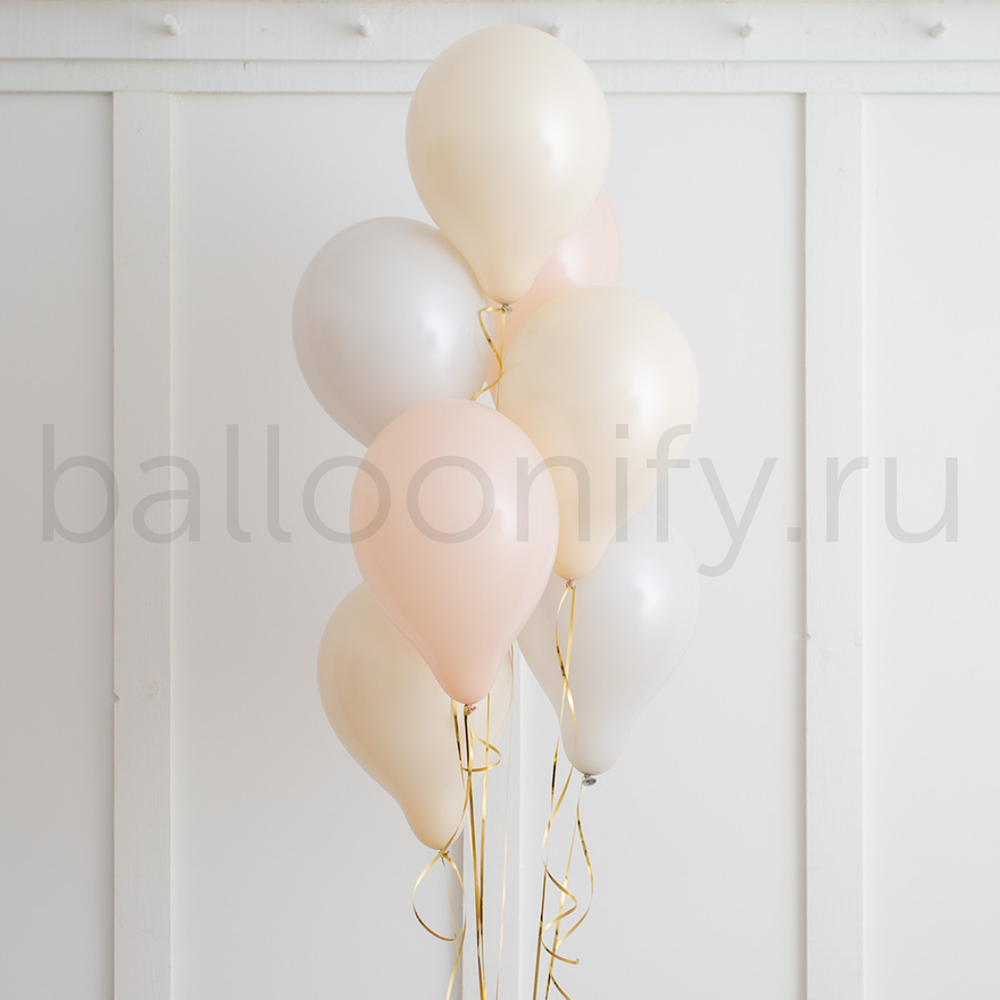 Фонтан шаров "Сливочные ноты"