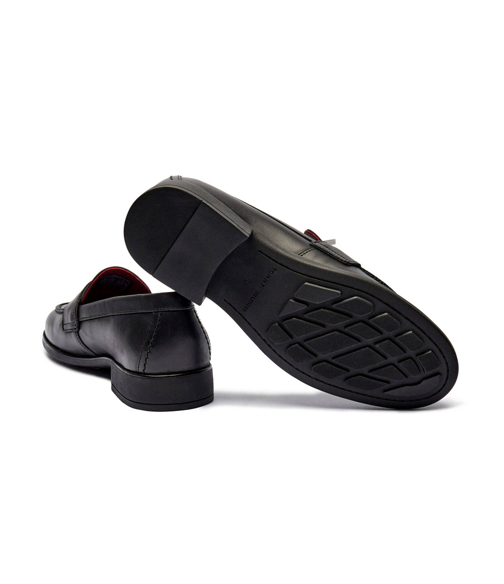 Кожаные лоферы Tommy Hilfiger - черный(FW0FW07961)